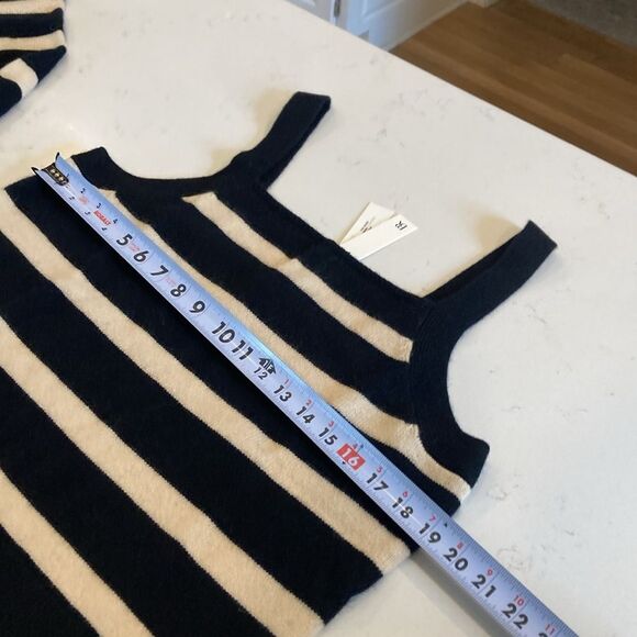 Banana Republic SET Square Neck Sweater Tank + Relaxed Cashmere Cardigan Striped - Picture 10 of 10